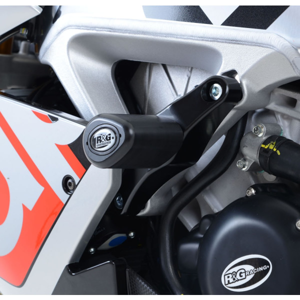 R&G Crash Protectors - Aero Style for Aprilia RSV4 '09-, Tuono V4 '11-'20, RSV4 1100 Factory '19-'20, Tuono V4 1100 (Factory) '15- '23 (WHITE COLOUR)